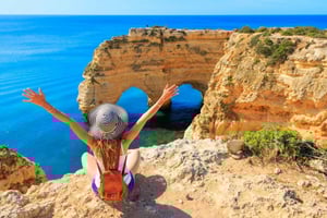 From Lisbon: Explore Algarve with Boat Tour to Benagil Caves