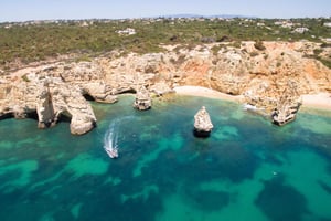 Von Portimao aus: Benagil Höhle und Marinha Strand Bootstour