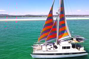 Fuzeta: zeiltocht naar de blauwe lagune van Ria Formosa met snorkelen