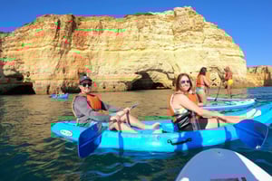 Plage de Benagil : kayak vers les grottes de Benagil avec option lever de soleil