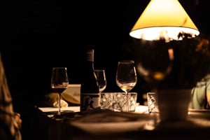 Lagoa : Dîner de 2,5 heures dans un vignoble avec dégustation de vins