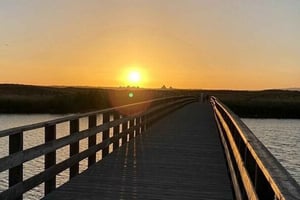 Tour de la côte au coucher du soleil avec champagne et dîner