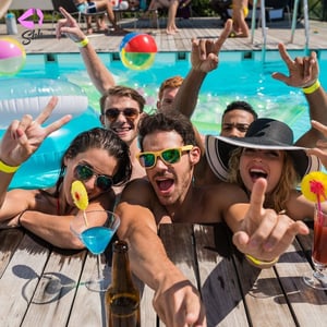 Albufeira Pool Party przez ShhAlgarve