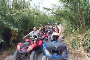 Benidorm: Two-seater quad bike tour with a stop at waterfalls for swimming