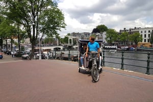 Amsterdamin 1-tunnin riksakierros