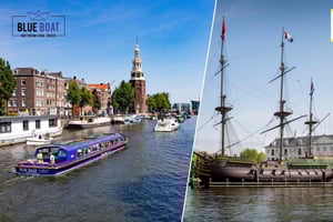 Kombinerad biljett för Amsterdams kanalrundfart och sjöfartsmuseum