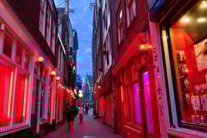 Amsterdam: omvisning til fots på Dam-plassen og i Red Light District