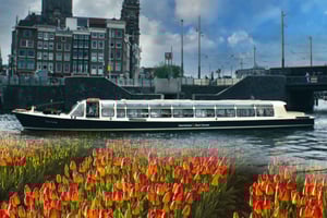 Amsterdam: Biglietto Keukenhof con bus navetta + crociera sul canale