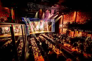 Amsterdam: VEGAS middagsshow med 3-retters delemeny