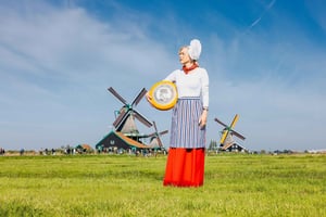 Von Amsterdam aus: Holländische Windmühlen, Käse und Holzschuhe