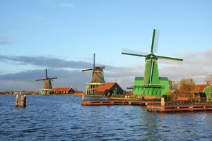 Au départ d'Amsterdam : Visite guidée des moulins de Zaanse Schans, demi-journée