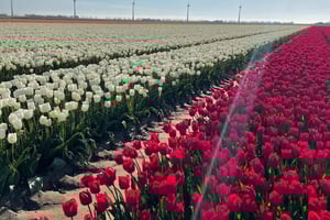 Tour privado, Tesla desde Ámsterdam: Keukenhof y campos de tulipanes