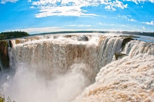 Fra Foz do Iguaçu: Argentinske Iguazu-vandfald med billet