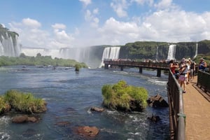 Z Foz do Iguaçu: wycieczka do wodospadów brazylijskich i parku ptaków