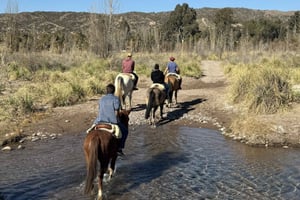 Мендоса: прогулка на лошадях по Лунлунте с асадо криолло