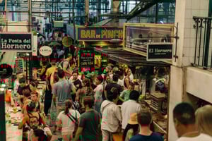 San Telmo: historische rondleiding met streetfood en drankjes