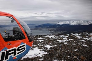 Ushuaia: Helikopterflyg över Anderna och Beaglekanalen