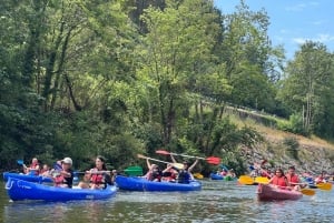 Cangas de Onís (Las Rozas): Abfahrt auf dem Fluss Sella,