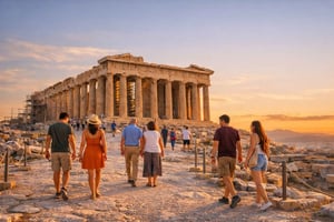 アテネ：アクロポリス文化ガイド付きツアー（中国語）