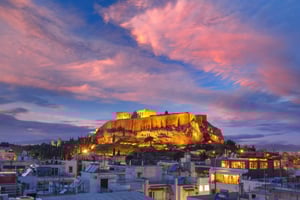 Athen: 7-dages kinesisk tur til Santorini, Peloponnes og Meteora