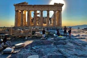 Atene: tour a piedi dell'Acropoli e del centro storico in spagnolo