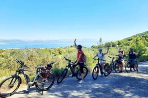 Da Atene: Tour in bicicletta dell'isola di Egina con biglietti elettronici per il traghetto