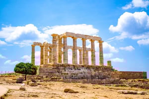 From Athens: Temple of Poseidon & Cape Sounion Half-Day Tour