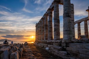 De Atenas: Excursão de meio dia ao Templo de Poseidon e ao Cabo Sounio
