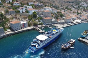 Hydra,Poros & Aegina Cruise with Buffet Lunch&port transfers