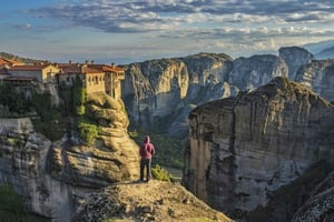 Theopetra cave 130.000bc & Meteora monasteries