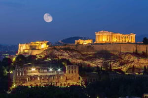 Vibrant Athens night guide walking tour