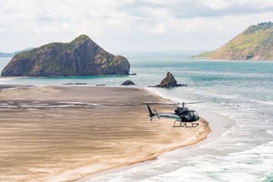 Auckland: 36 min scenic helicopter flight - Coast to Coast