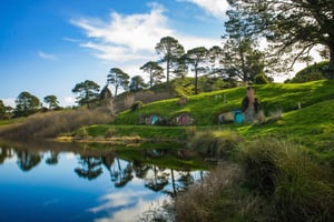 Från Auckland: Hobbiton & Waitomo Caves dagsutflykt med lunch