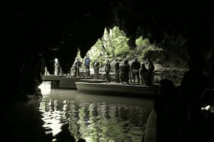 Luksuriøs dagsomvisning: Waitomo Glowworm Caves og Hobbiton Movie Set