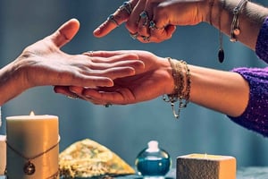 バリ島：パームリーダー付き寺院訪問と占いオプション