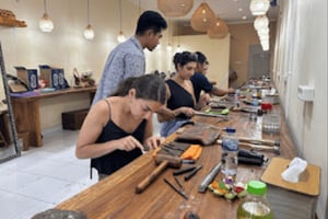 Bali : atelier d'orfèvrerie et visite du marché d'art d'Ubud