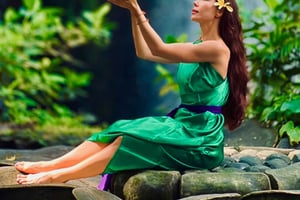 Bali: rytuał oczyszczenia przy wodospadzie Taman Beji Griya