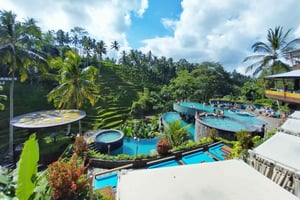 Bali: Ubud Waterfall, Village and Pool Club Day Trip