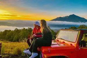 Canggu: Private Jeep-Tour zum Batur bei Sonnenaufgang mit Transfer