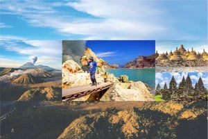 Von Bali aus: Bromo, Ijen, Borobudur und Yogyakarta 4-Tages-Tour