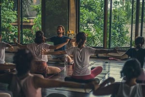 Entspannender Yoga-Kurs für Anfänger auf Bali