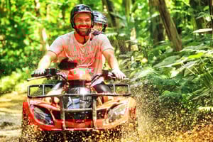 Ubud: Jungle, Rice Fields, River & Muddy Quad Bike Tour