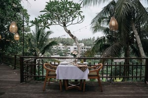 Убуд: романтический ужин для двоих с видом на реку и лес
