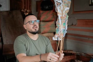 Ubud: lezione di creazione di burattini tradizionali wayang