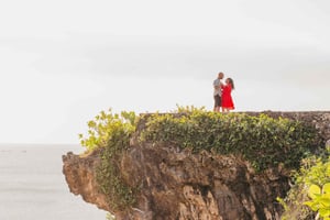 Uluwatu: Privat fotosession med drone og reel-video