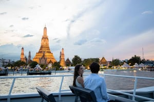 Bangkok: båtcruise på Chao Phraya-elven med valgfritt thaimåltid