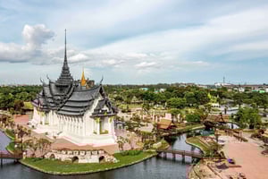 Bangkok Erawan Museum, oude stad en Bang Pu privétocht