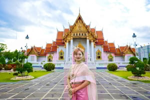 Bangkok : visite matinale du Mont d'Or et du Temple de Marbre - Tuk Tuk