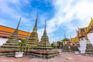 Bangkok: Suuri palatsi, Wat Pho ja Wat Arun -opastettu kierros