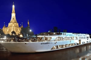 Bangkok: Grand Pearl Dinner Cruise met hotel transfer